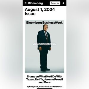 Trump Bloomberg business-week magazine
